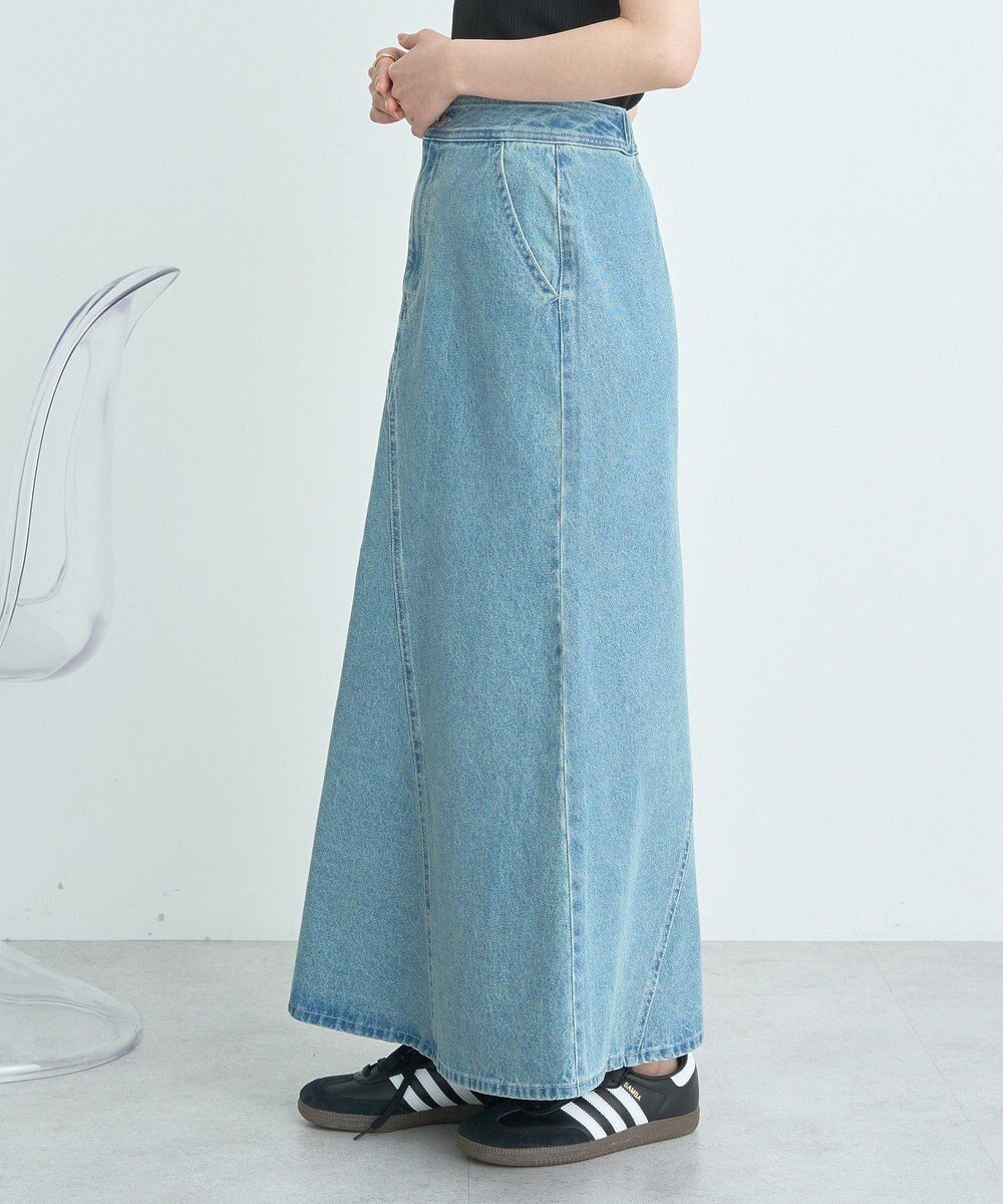 earth music&ecology エスカルゴマーメイドデニムスカート 