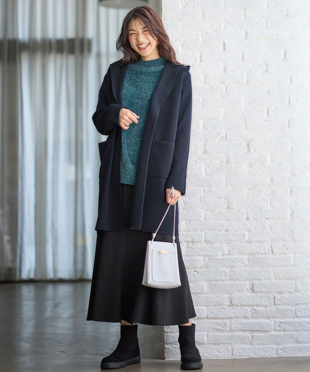 ANY 【ウエストゴム】ライトツイードマーメーイドスカート 