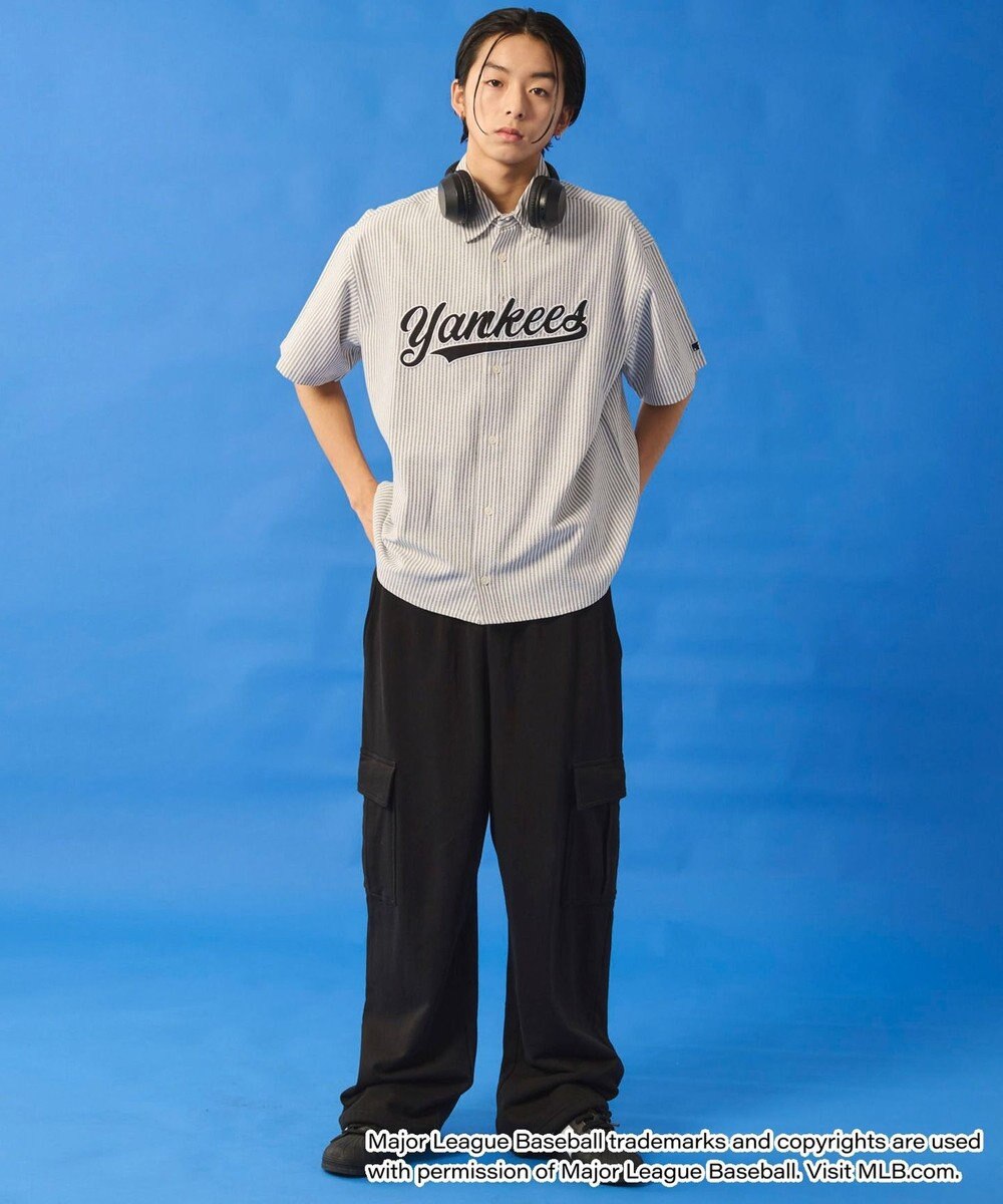 WEGO 【ユニセックス着用ITEM】別注MLBストライプグラフィックシャツ（SS） 