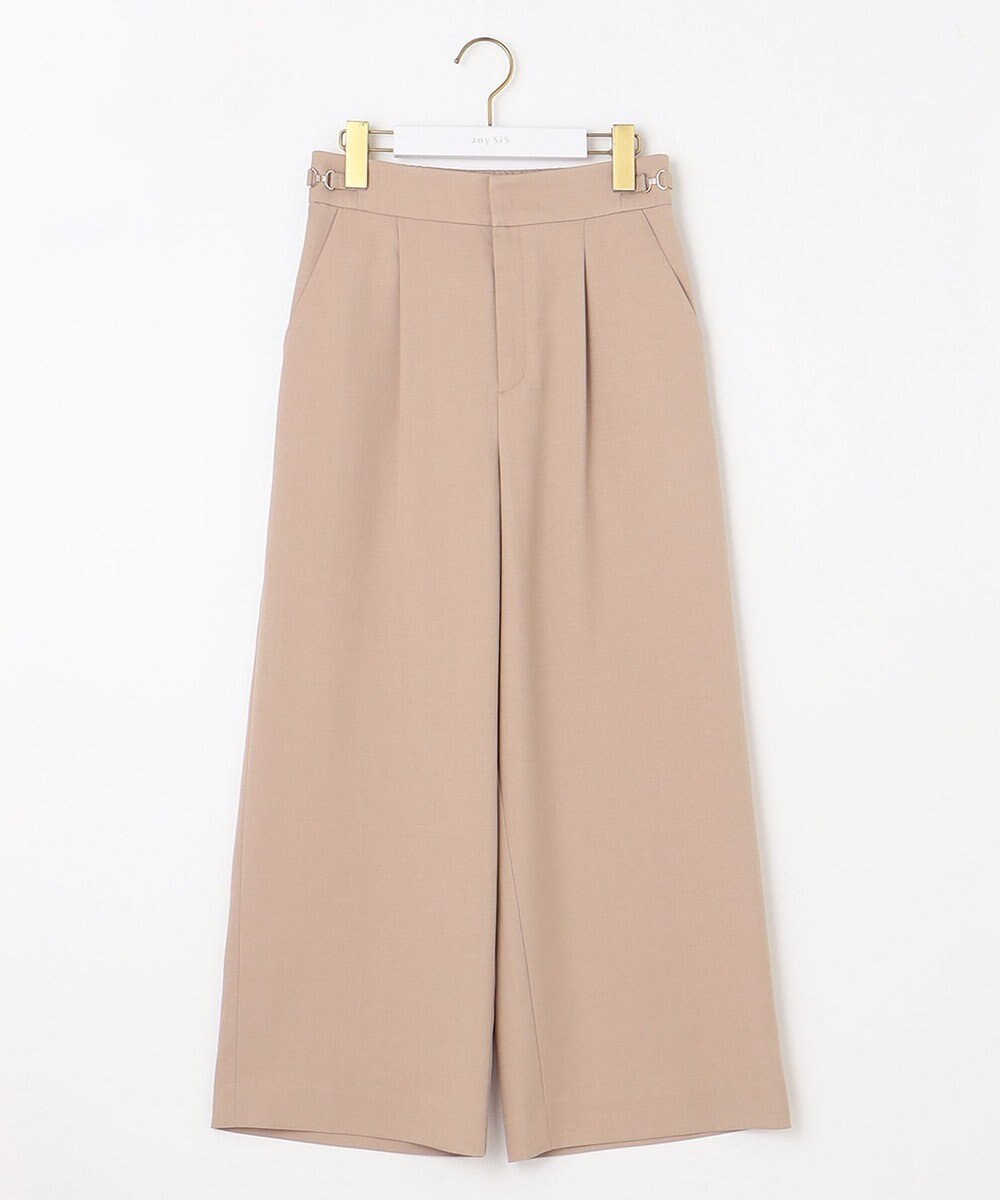 ANY SIS 【洗える】ビットポイント ワイドパンツ 