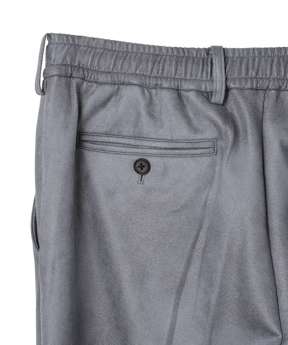 JOSEPH HOMME 新素材【ストレッチ/光沢感】レザーライクジャージードロスト付きテーパードパンツ / PEGG CONVERTIBLE 