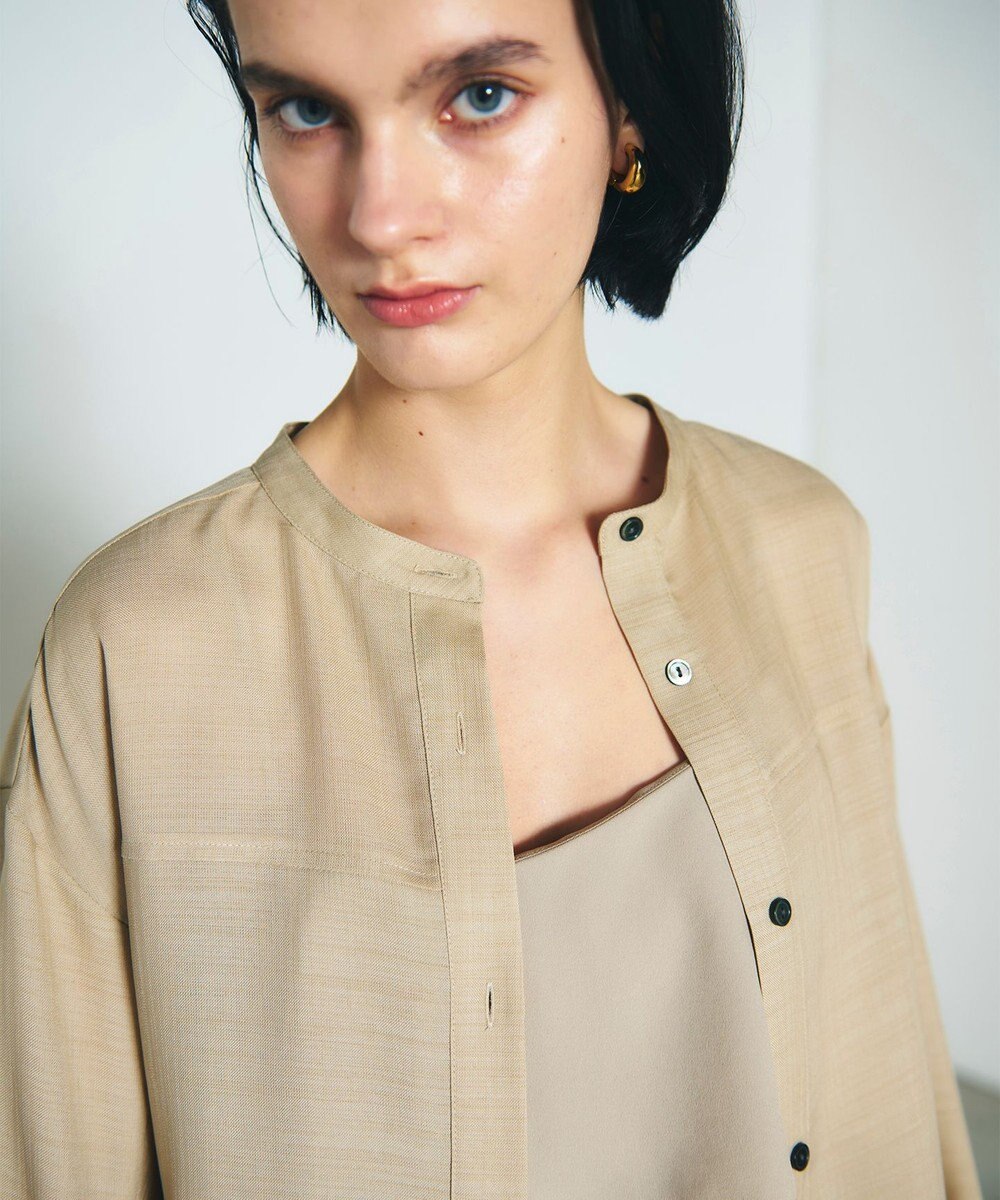 GRACE CONTINENTAL バックシャンオーバーシャツ 