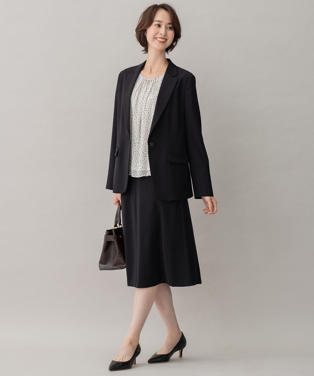 自由区 【XSサイズ～/洗える】ダブルフェイススーティング テーラードジャケット 