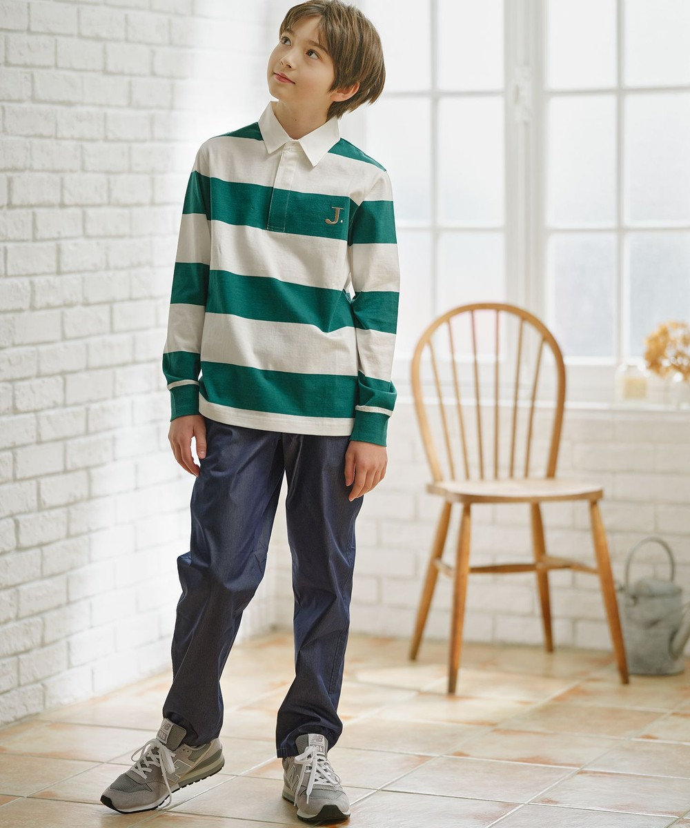140-170cm】J.ボーダー ラガーシャツ / J.PRESS KIDS | ファッション