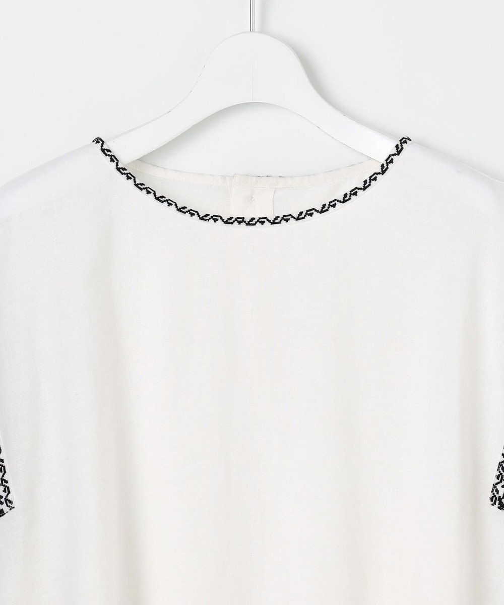 23区 【Indian Factory】コットンフレックス エンブロイダリーブラウス 