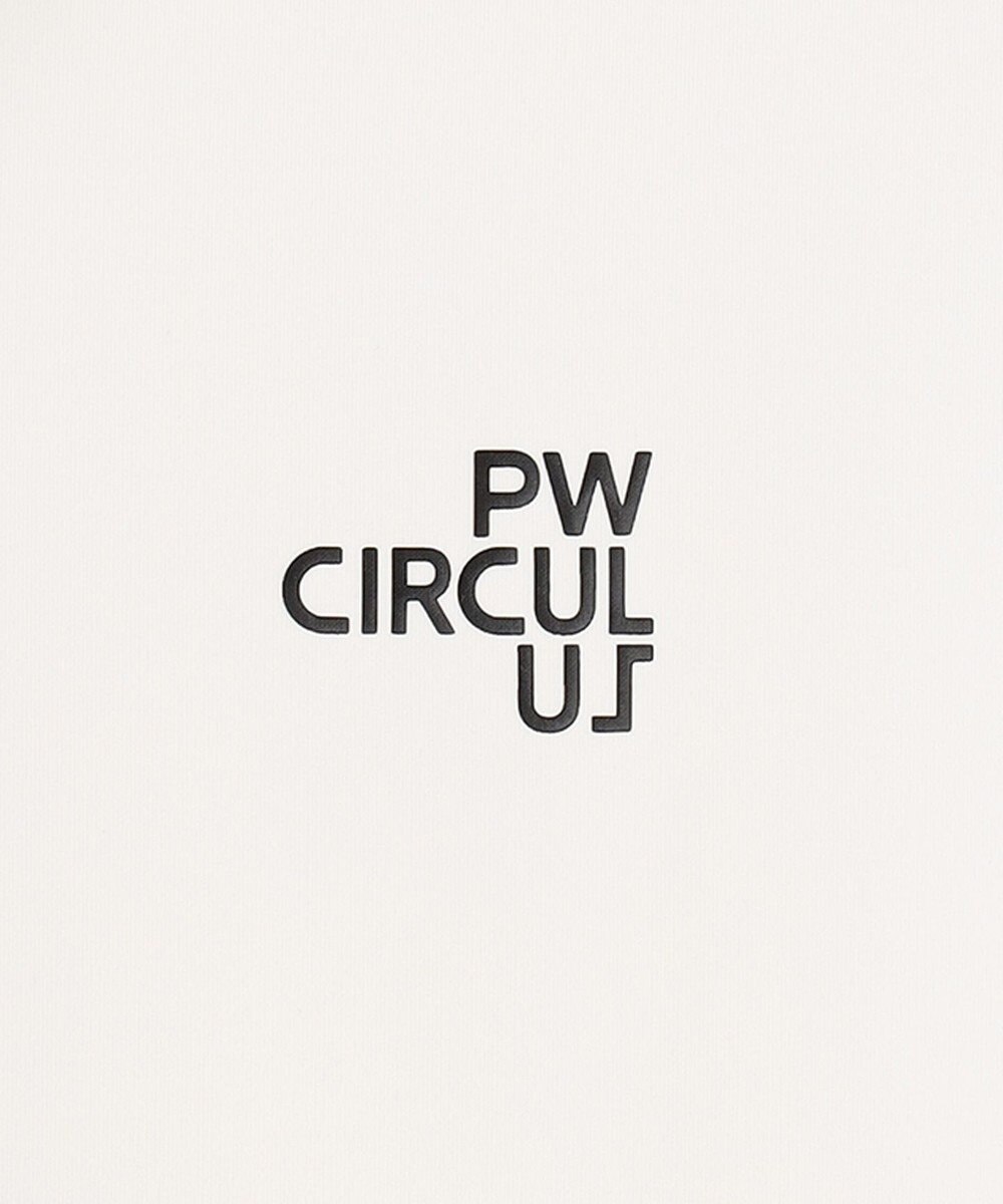 PW CIRCULUS 【MEN】【ストレッチ】バック アニマルプリント ロゴ モックネック シャツ 