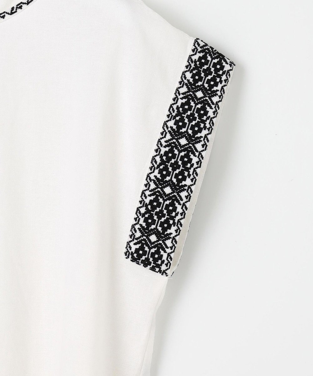 23区 【Indian Factory】コットンフレックス エンブロイダリーブラウス 