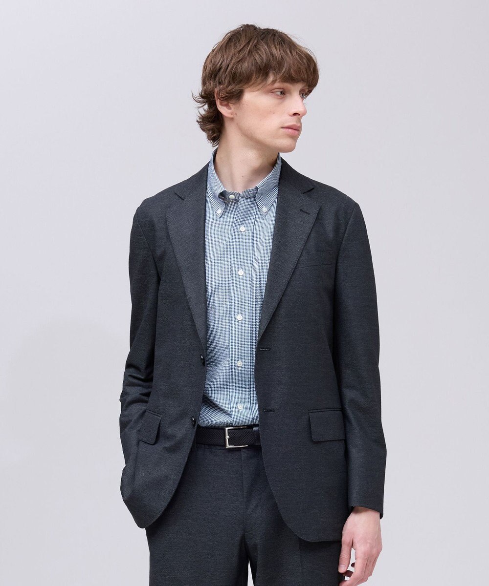 J.PRESS MEN 夏に嬉しい6つの高機能【J.PRESS-POOL WOOL】【セットアップ対応】ジャージーセットアップ ジャケット 