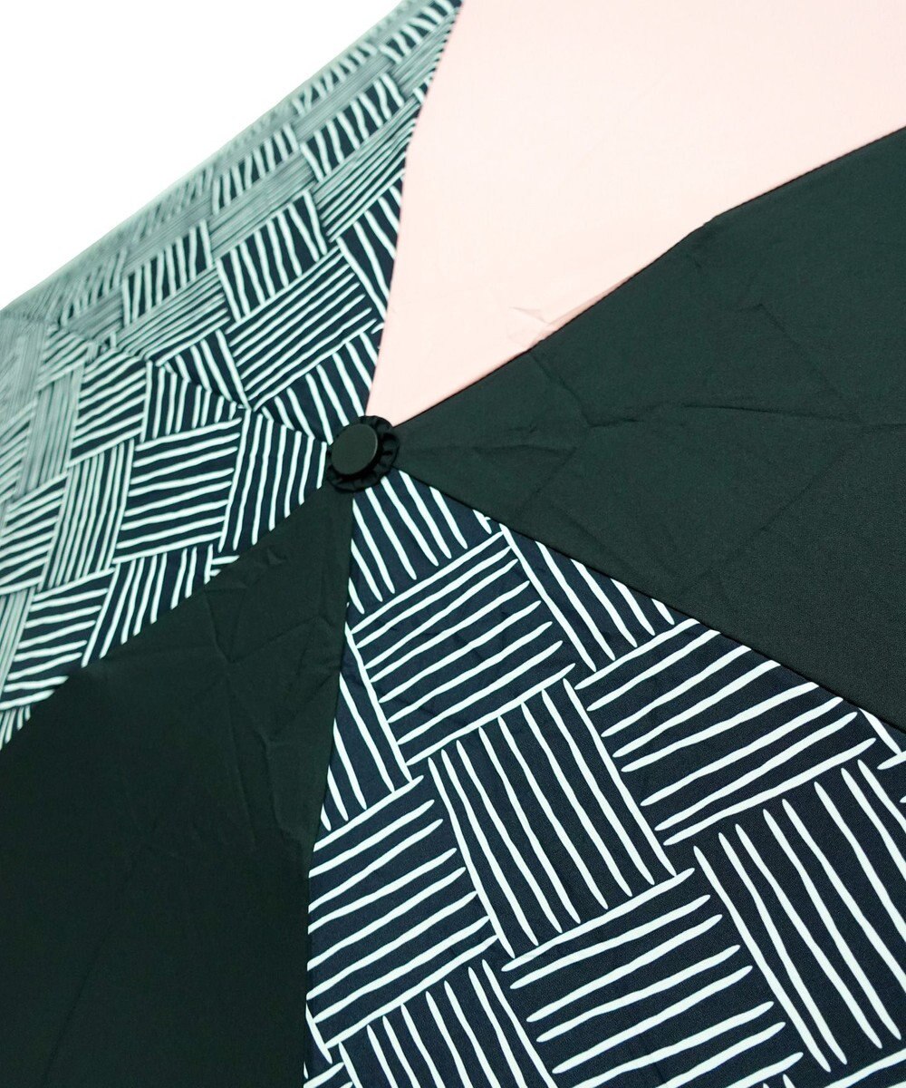 +RING 【UVカット95%以上】【UPF50＋】プラスリング レディース向け 晴雨兼用 折傘 BLK T1306 