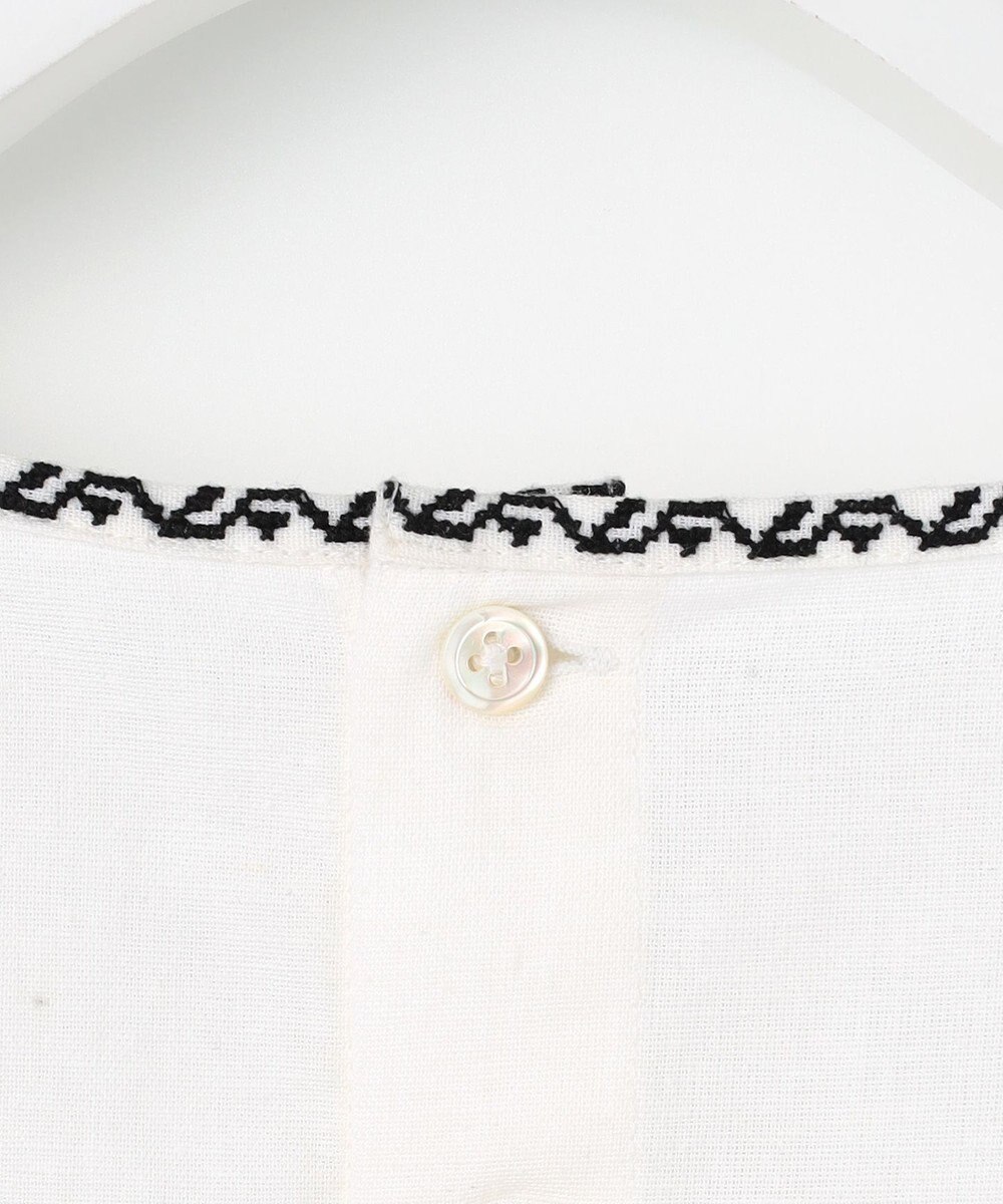 23区 【Indian Factory】コットンフレックス エンブロイダリーブラウス 