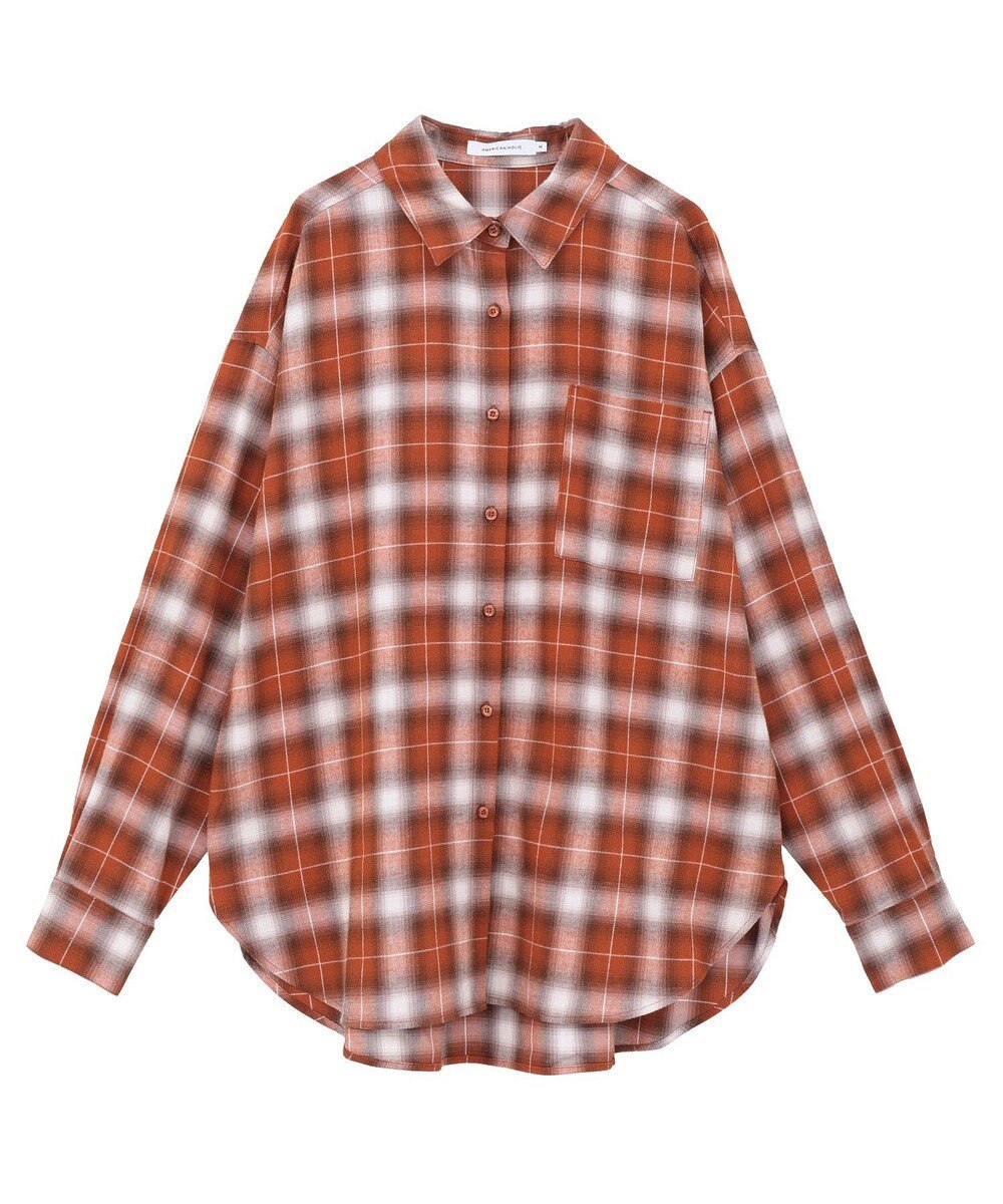AMERICAN HOLIC ビエラ起毛チェックシャツ 
