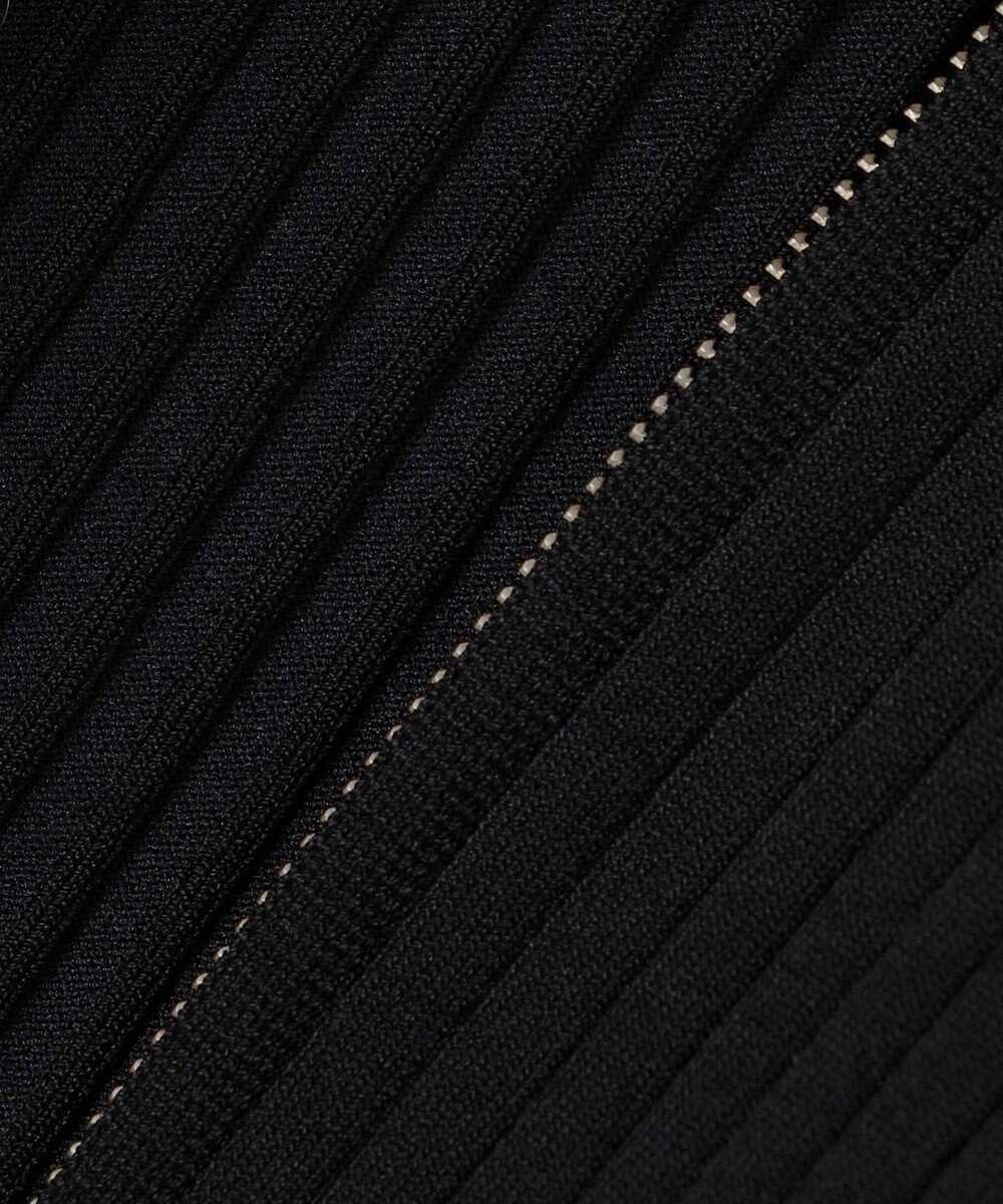 ICB 【洗える】シルクヴィスコースハイゲージ ジップアップカーディガン 