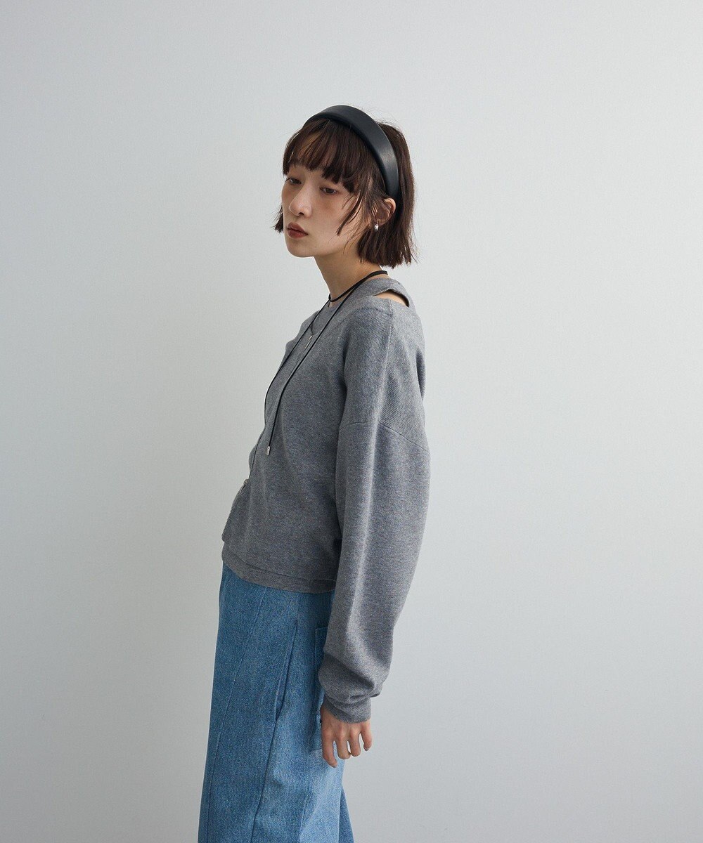 Green Parks SET2点Zipニットカーディガン+アメスリタンク 