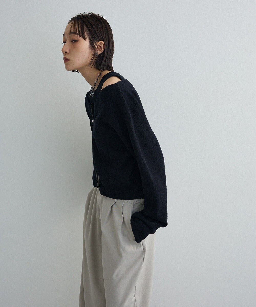 Green Parks SET2点Zipニットカーディガン+アメスリタンク 