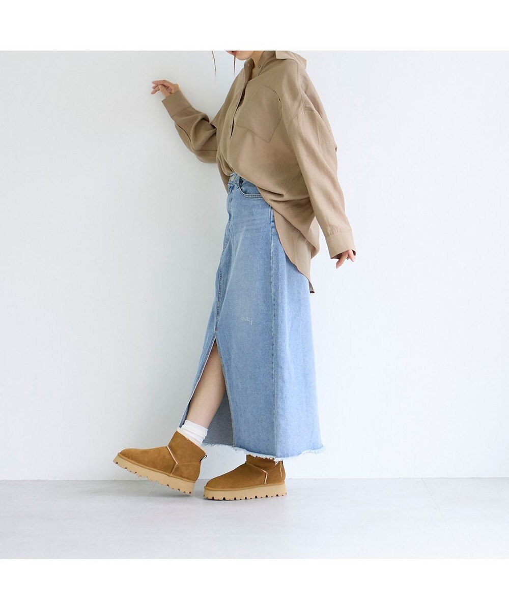 MODE ET JACOMO <carino>本革ムートンショートブーツ 