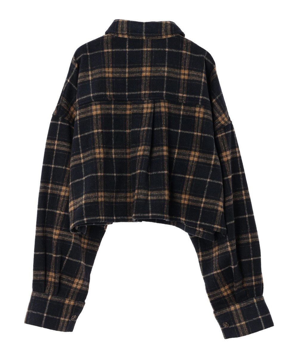 Green Parks ・ＥＬＥＮＣＡＲＥ　ＤＵＥ　シャギーチェックショートシャツ 