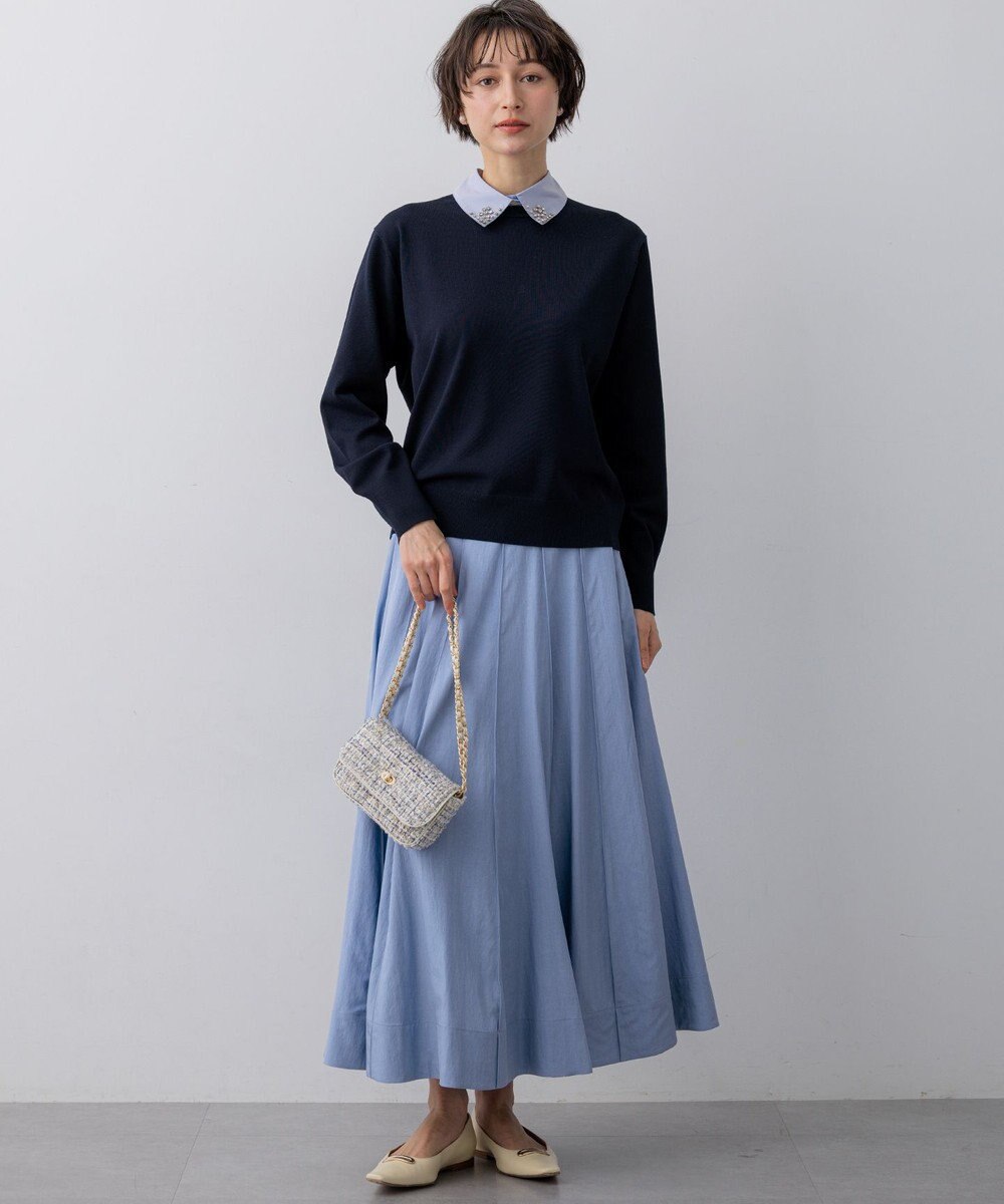 23区 【先行予約/WEB&一部店舗限定】ビジューデザイン 2WAY ニット 