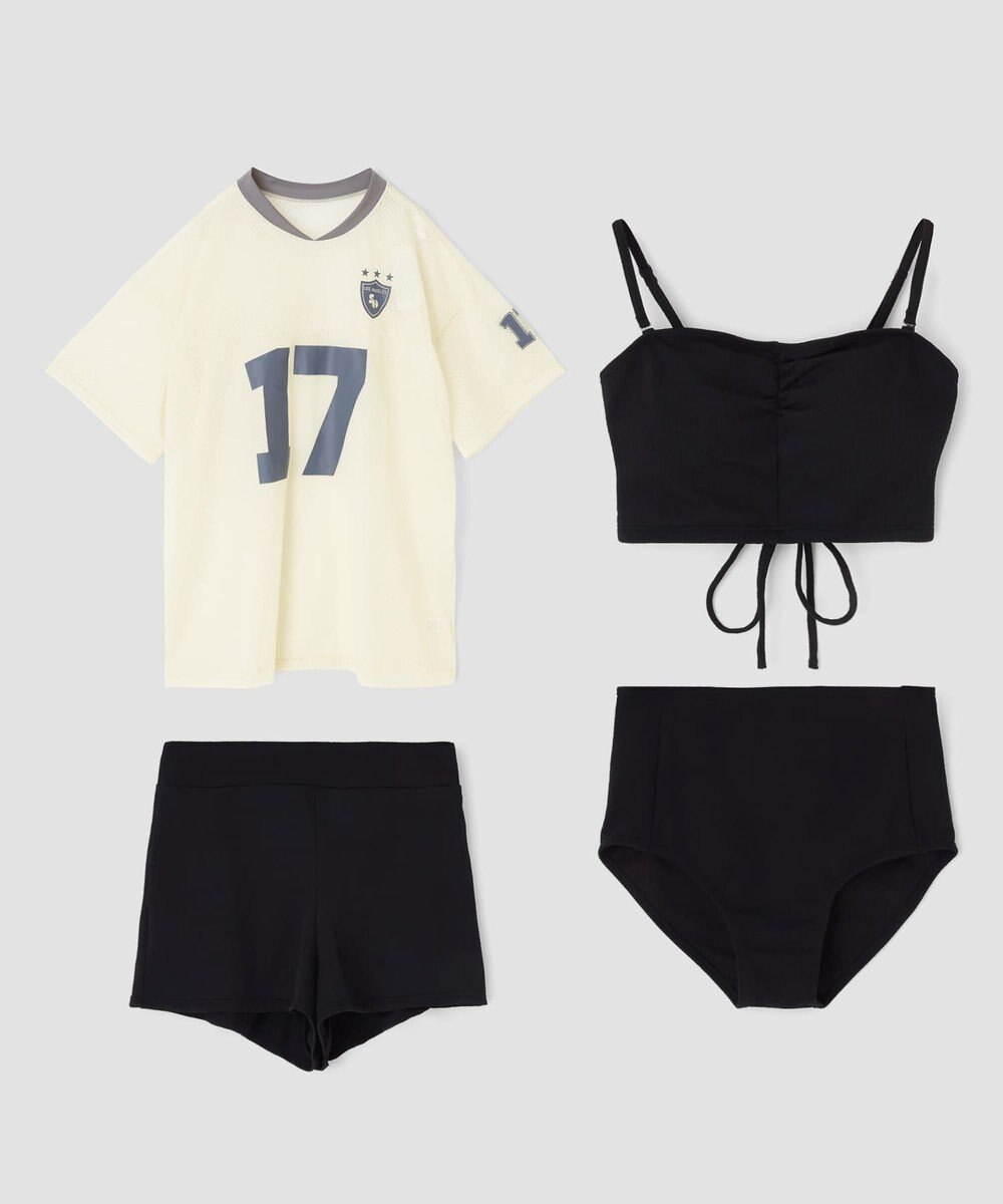 San-ai Resort（三愛水着楽園） WEB限定メッシュTシャツブラトップ4点セット水着 