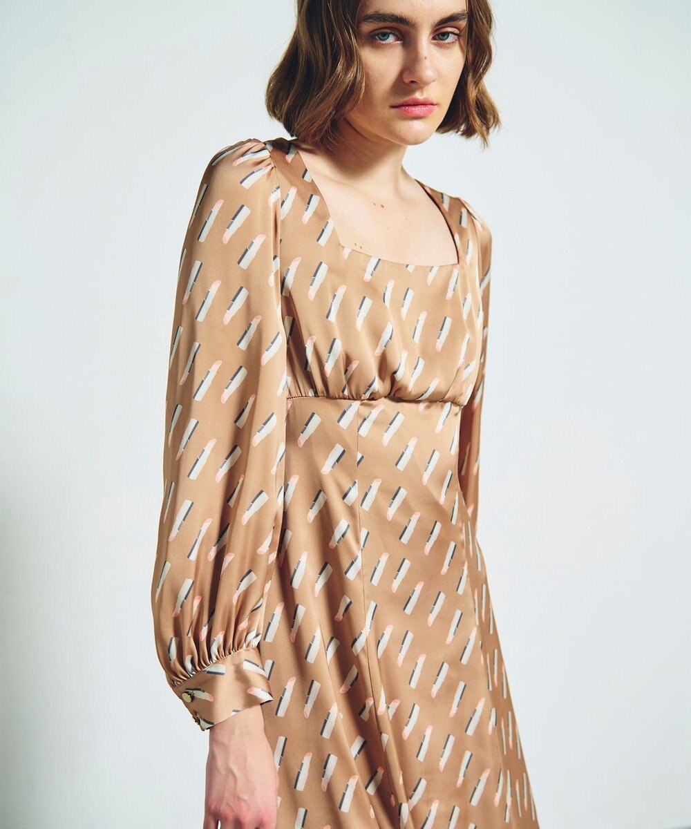 GRACE CONTINENTAL バックシャンリップドレス 