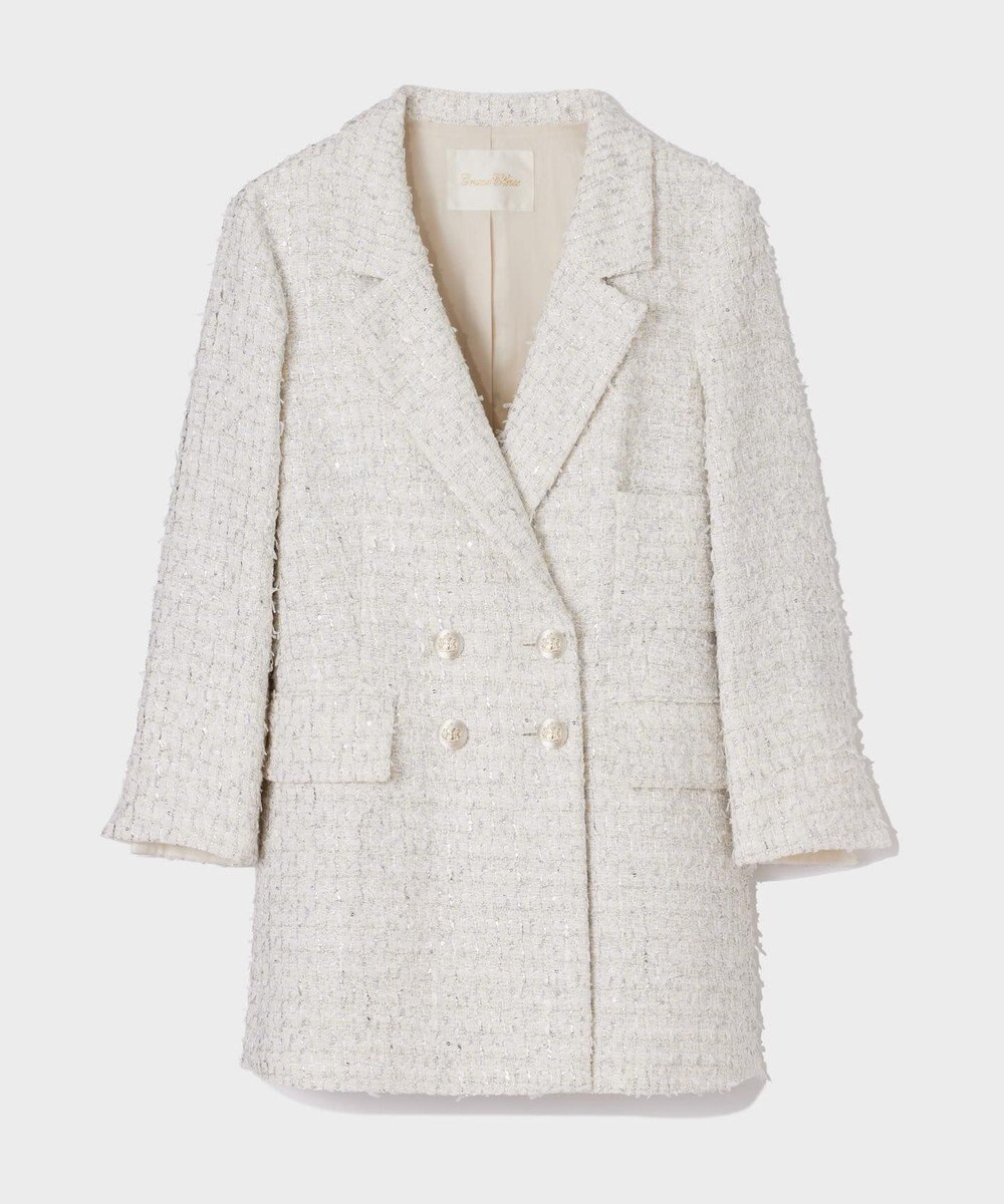 GRACE CONTINENTAL ツイードテーラードコート 