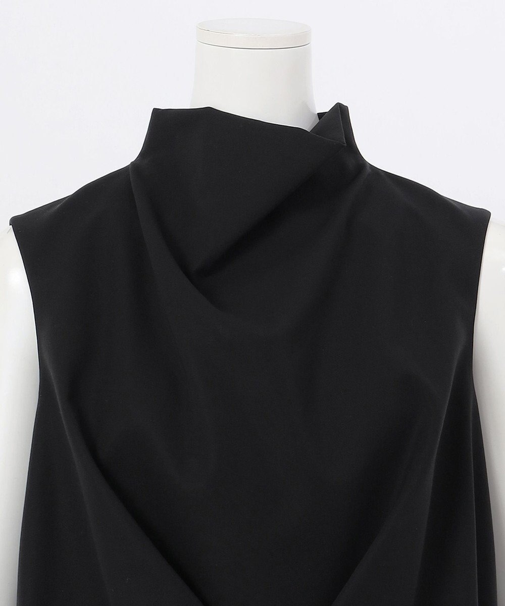 23区 L 【エステータ】コットンダブルクロス ノースリーブブラウス 