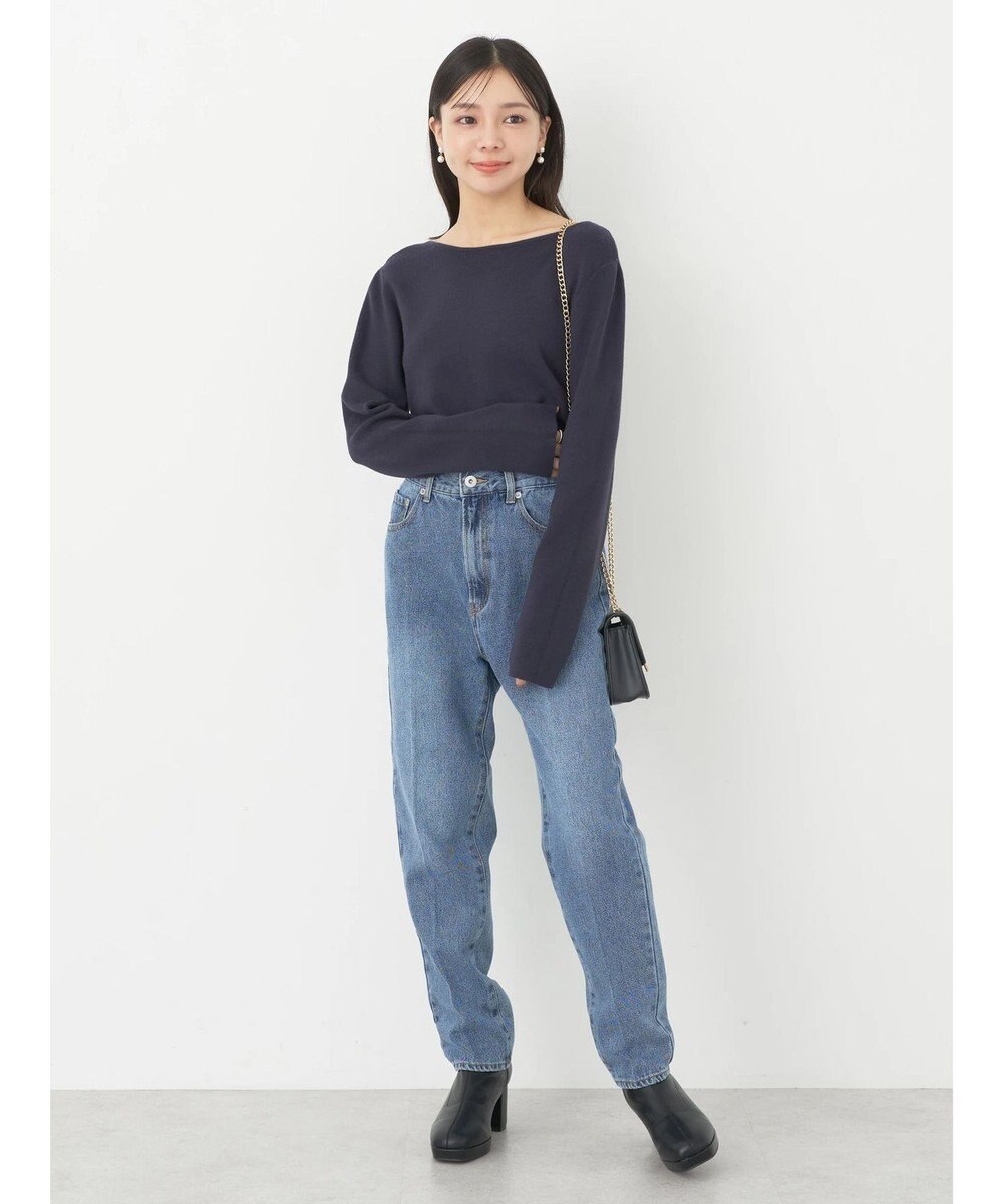 earth music&ecology センタープレスデニムパンツ 