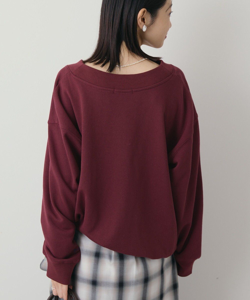 AMERICAN HOLIC Vネックワンポイントロゴスウェットプルオーバー 