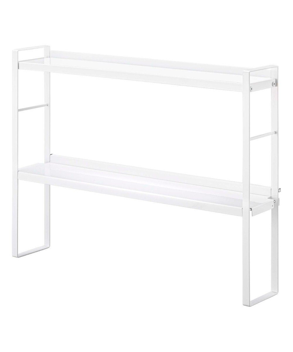 tower コンロ奥隙間ラック タワー 2段 ホワイト 