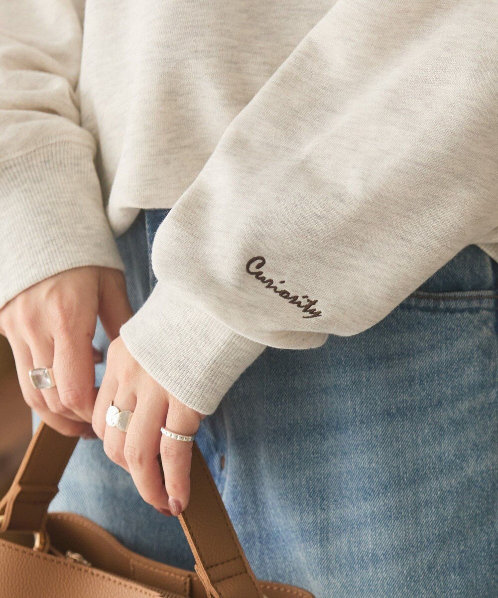 AMERICAN HOLIC Vネックワンポイントロゴスウェットプルオーバー 