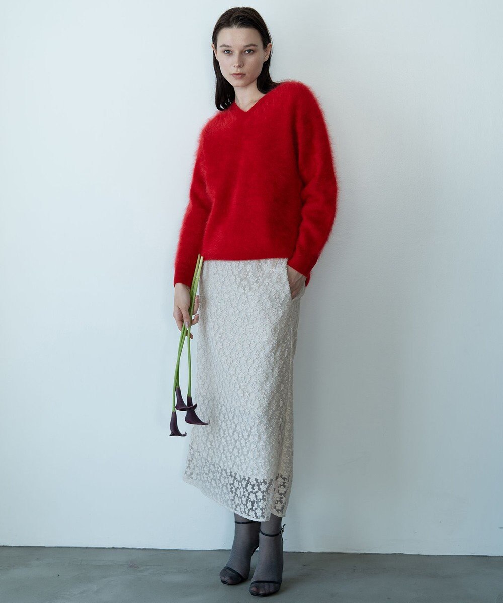 自由区 【カトリエムブーケ】Fleurs flottantes フラワーモチーフスカート 