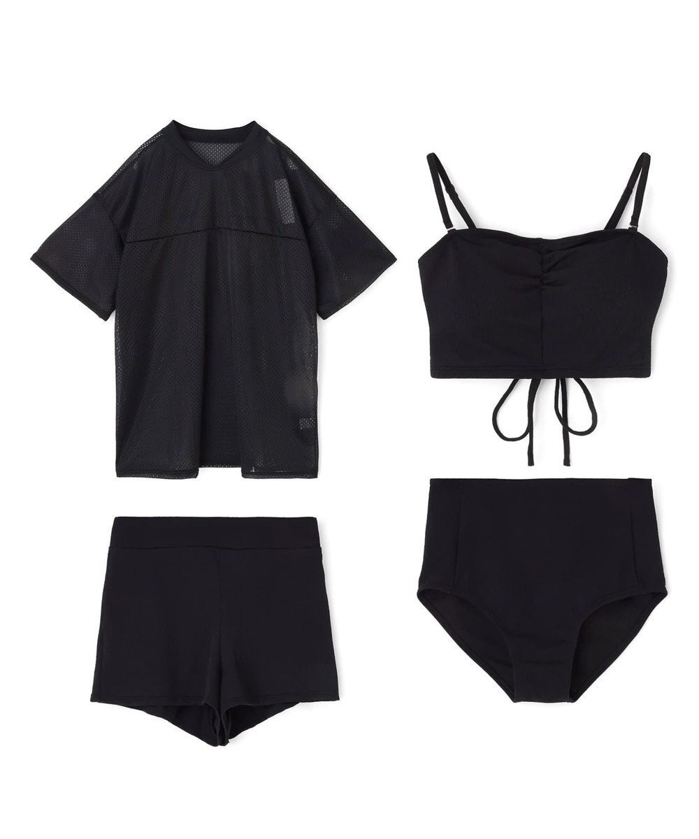 San-ai Resort（三愛水着楽園） WEB限定メッシュTシャツブラトップ4点セット水着 