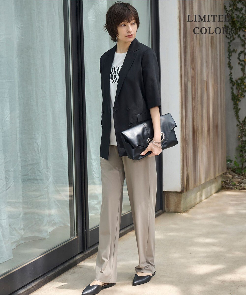 ICB L 【WEB限定カラーあり・UVカット・接触冷感・速乾】マットスキューバ セミワイドパンツ 