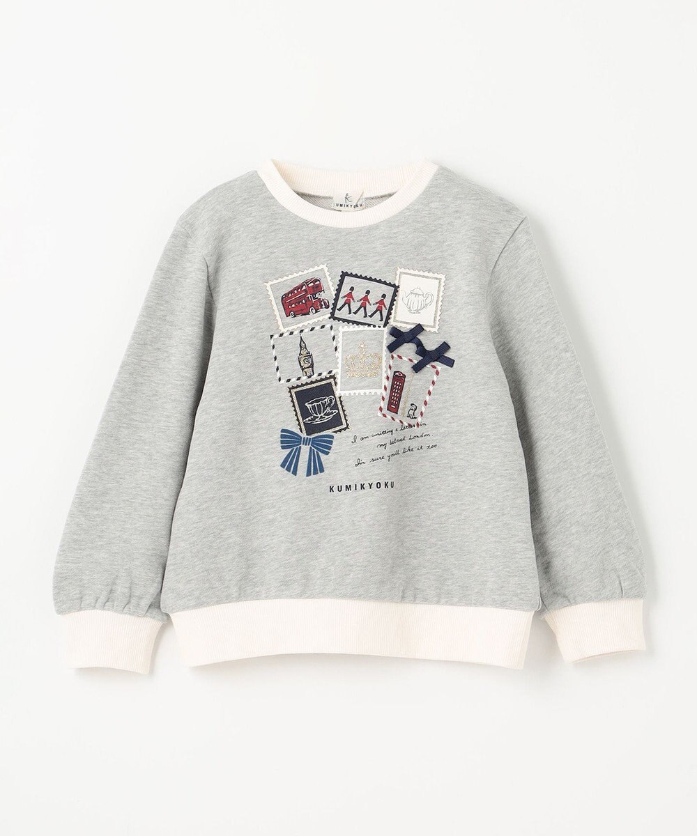 組曲 KIDS 【110-140cm】ロンドンスタンプ トレーナー 