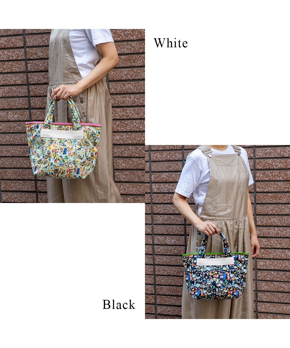 tsumori chisato CARRY 森のどうぶつたち ハンドバッグ 中サイズ 