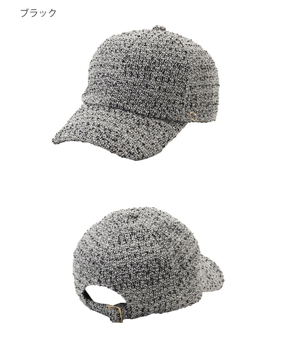 MOONBAT PAUL&JOE ACCESSOIRES(ポール&ジョー)ツイード キャップ 帽子 ネコチャーム付 UVカット 