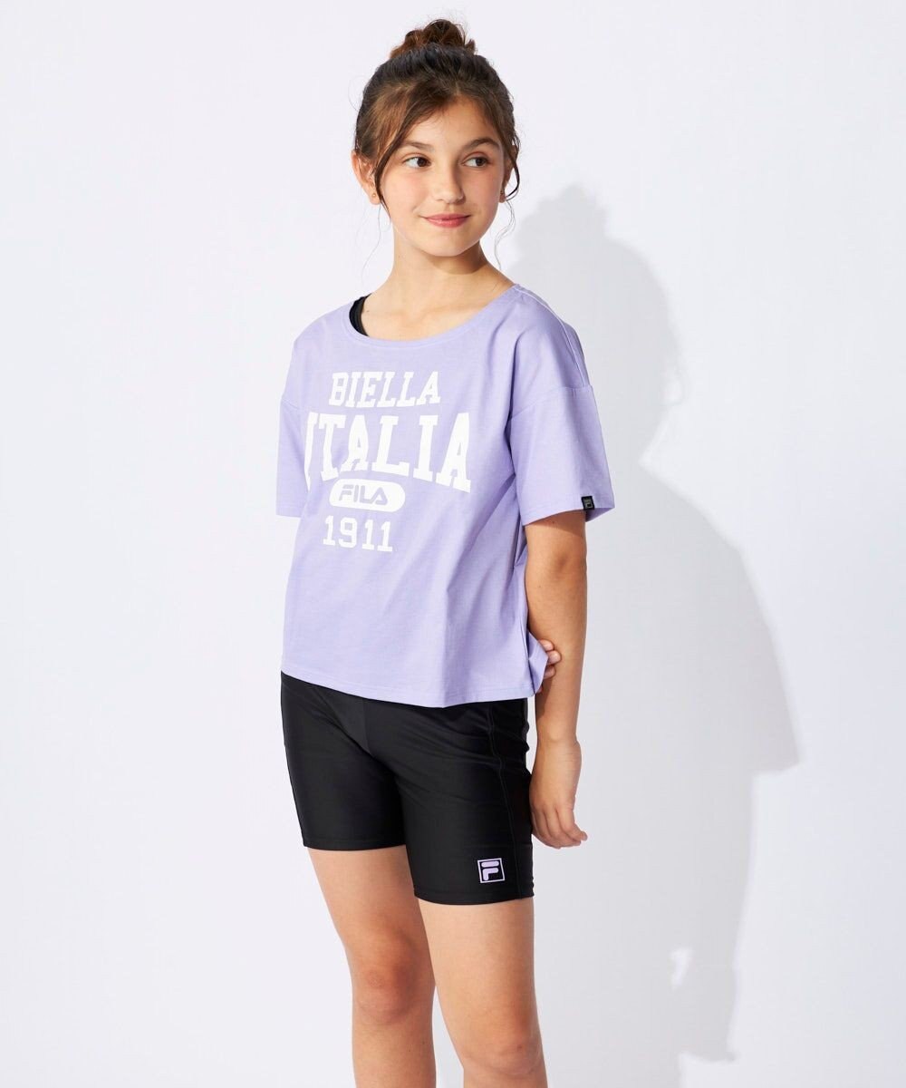 OP／FILA 【FILA】スクール水着 水陸両用Tシャツ付き 捲れ防止タンキニ 