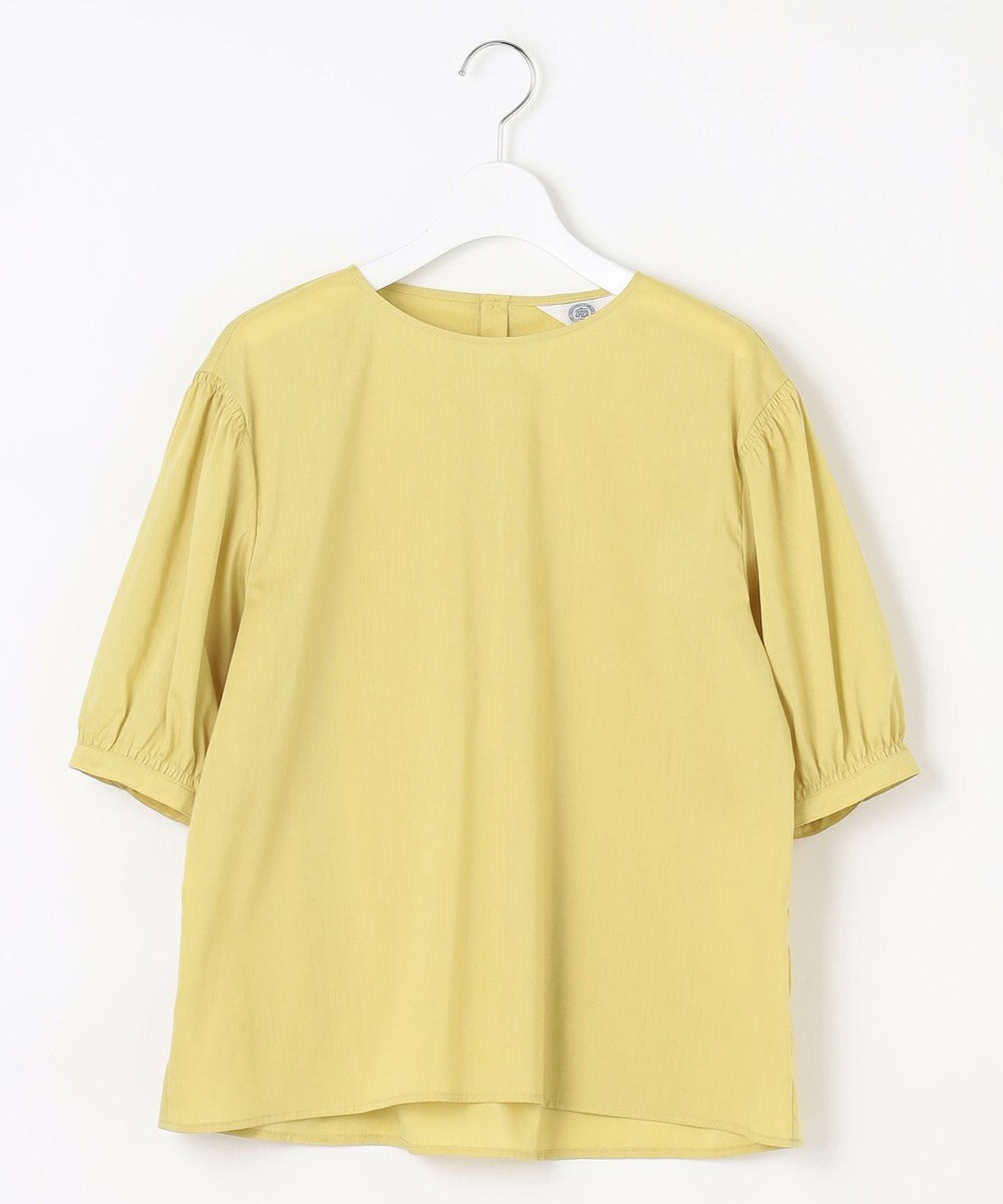 J.PRESS LADIES 【WEB限定カラーあり・洗える】ラミーポプリン ボリュームスリーブ ブラウス 