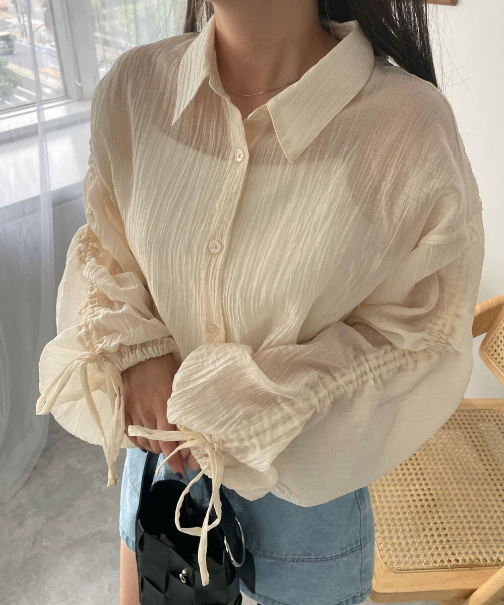 WEGO 楊柳シアードロストショートシャツ 