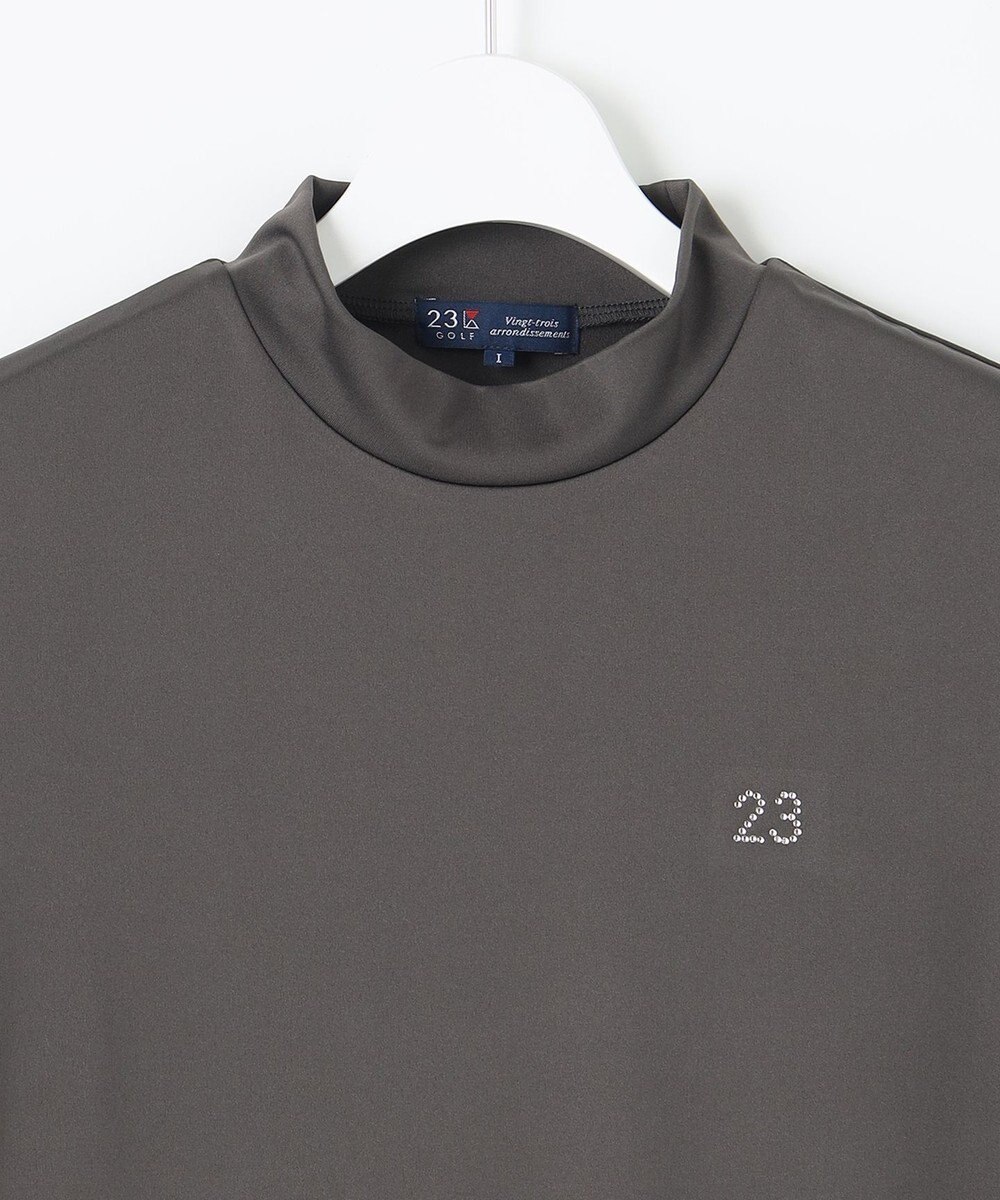 23区GOLF 人気デザインがリバイバル！【WOMEN】レース袖 半袖モックネックシャツ 