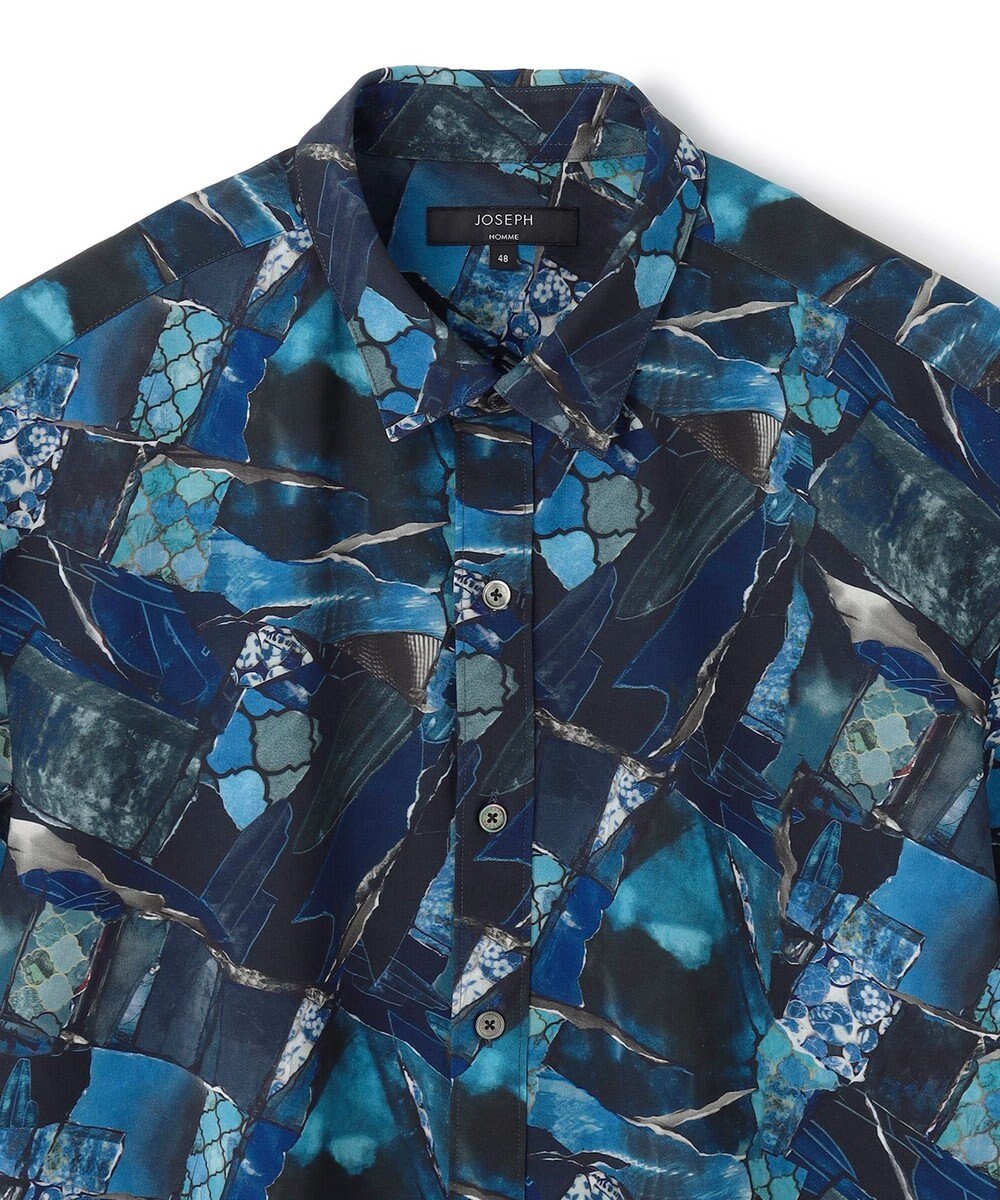 JOSEPH HOMME 【新柄】テクノボイルストレッチ レギュラーカラー半袖シャツ 