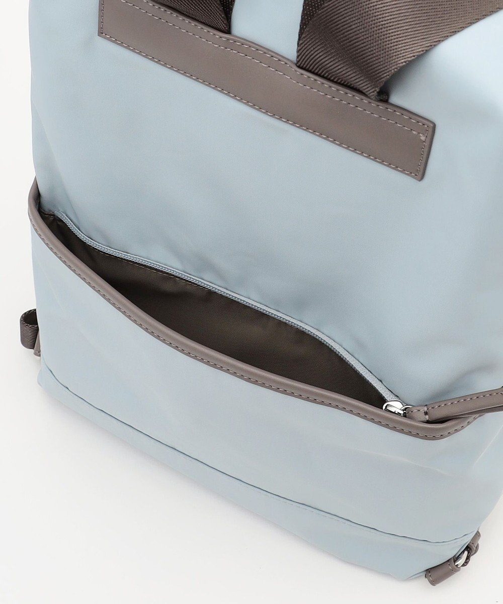 Y'SACCS ナイロン×リサイクルレザー　コンビマルチリュック 