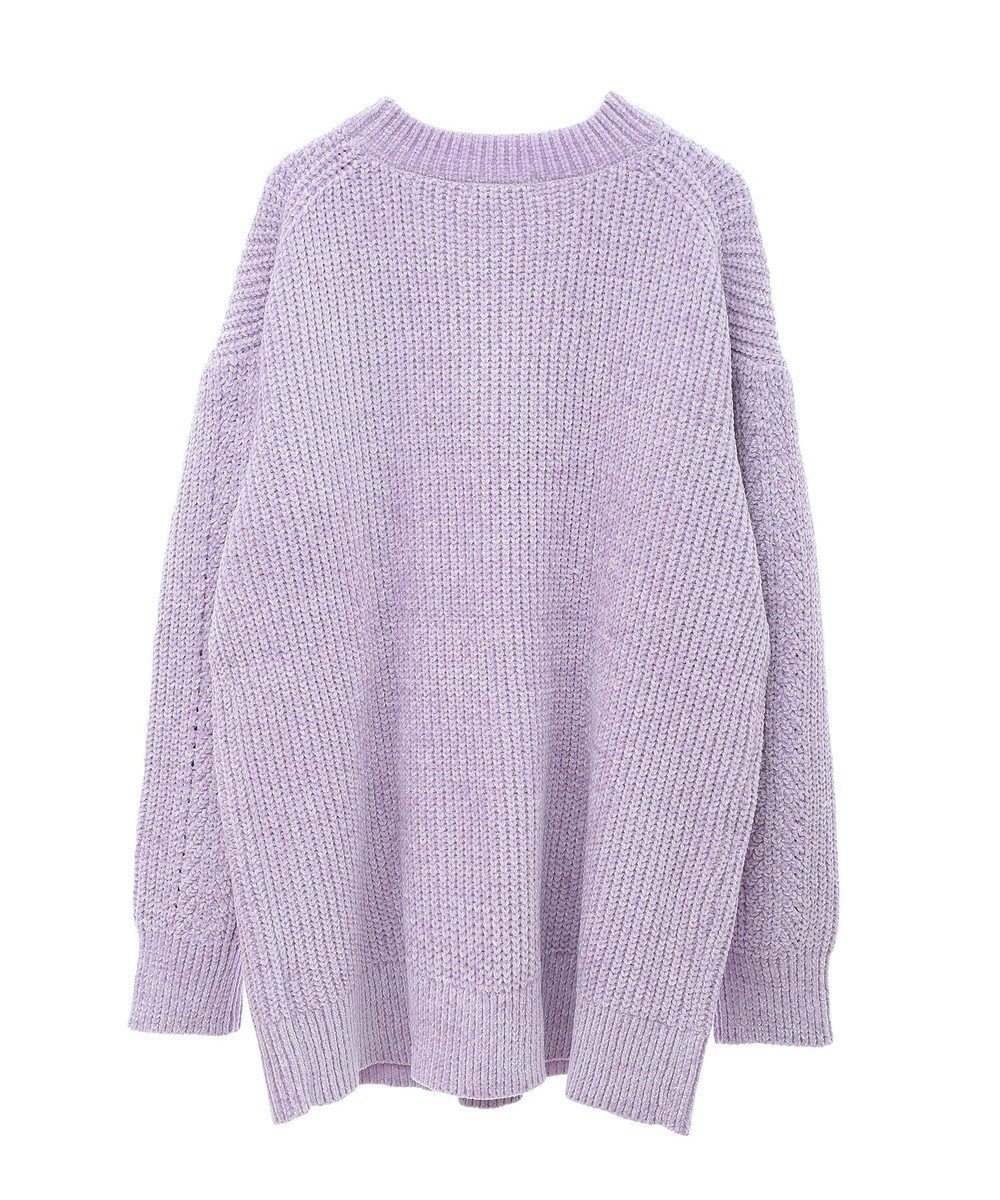 earth music&ecology シャイニーベロアチュニック 