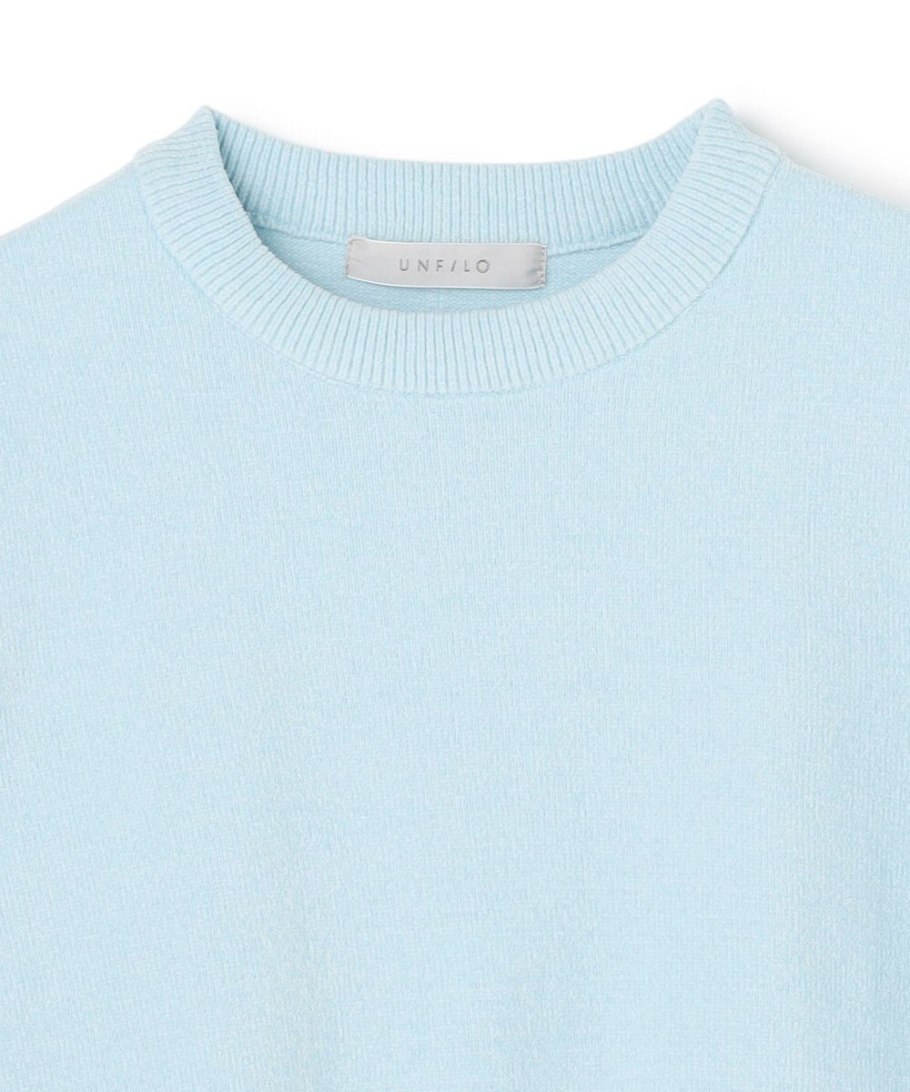 UNFILO L ベロアモール ハーフスリーブニット 