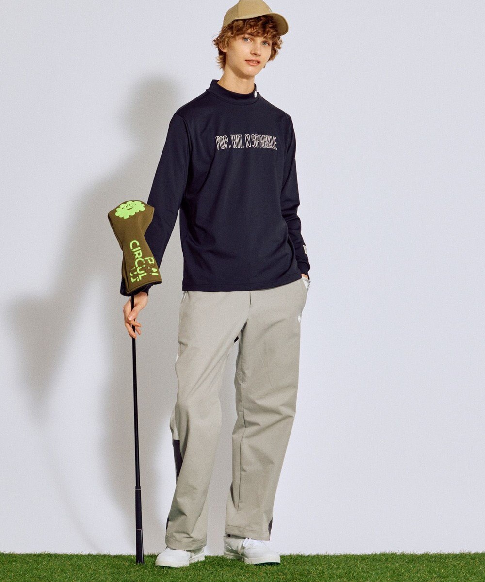 PW CIRCULUS 【吸水速乾 /  UV遮蔽率99.9% UVカット / ストレッチ】【MEN】アニマルグラフィックロングスリーブモックT  ゴルフ 