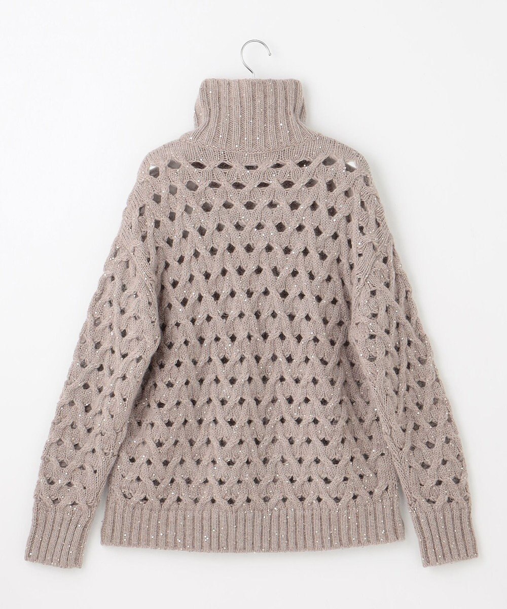 自由区 【カトリエムブーケ】Paillette mix スパンコールプルオーバーニット 