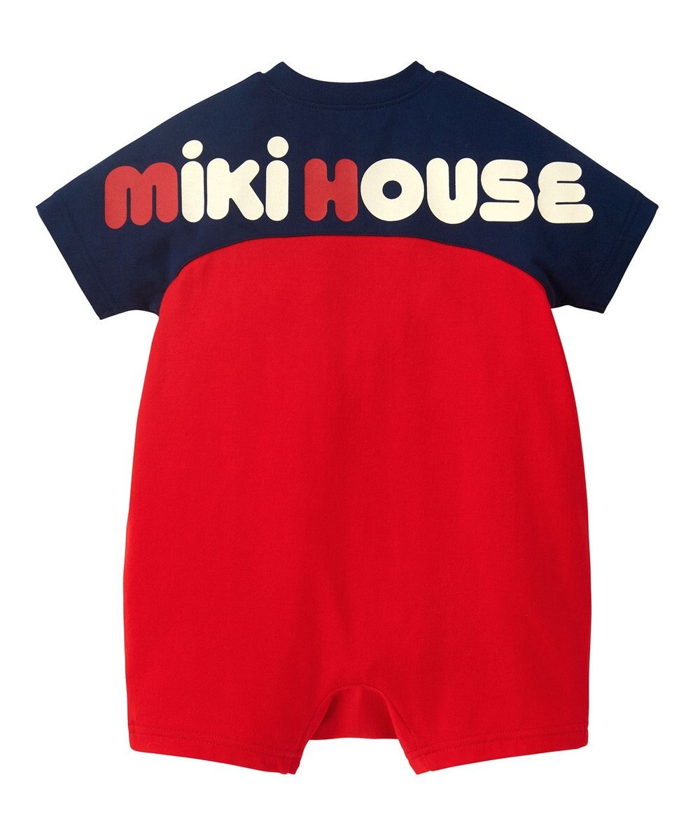 MIKI HOUSE HOT BISCUITS 【ミキハウス】 【70-90cm】 バックロゴショートオール 