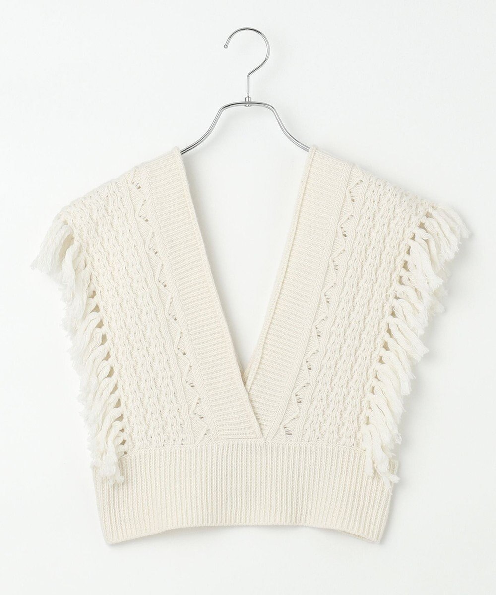 #Newans 【洗える】カシミヤブレンドバルキーデザインニットベスト 