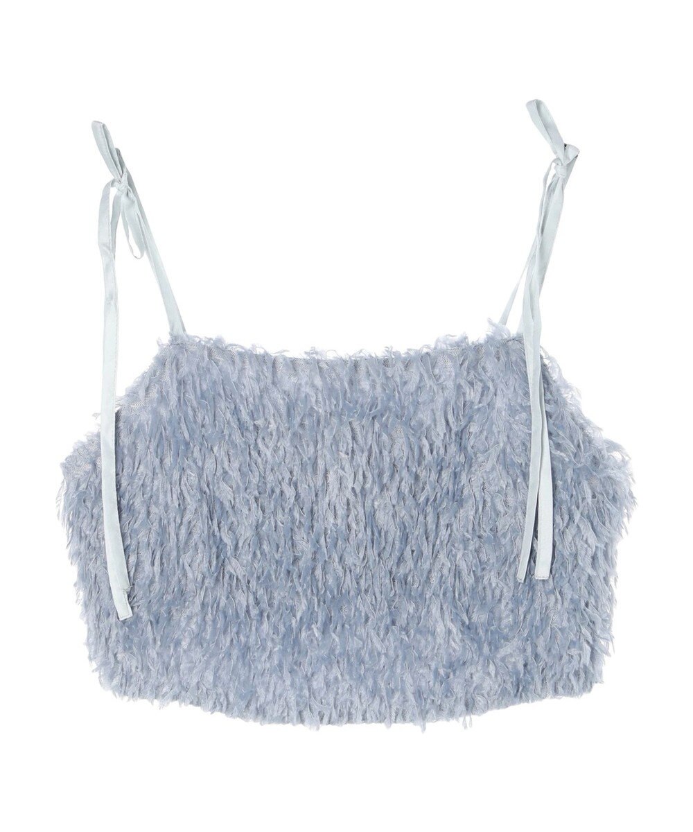 earth music&ecology 肩リボンフェザービスチェ 