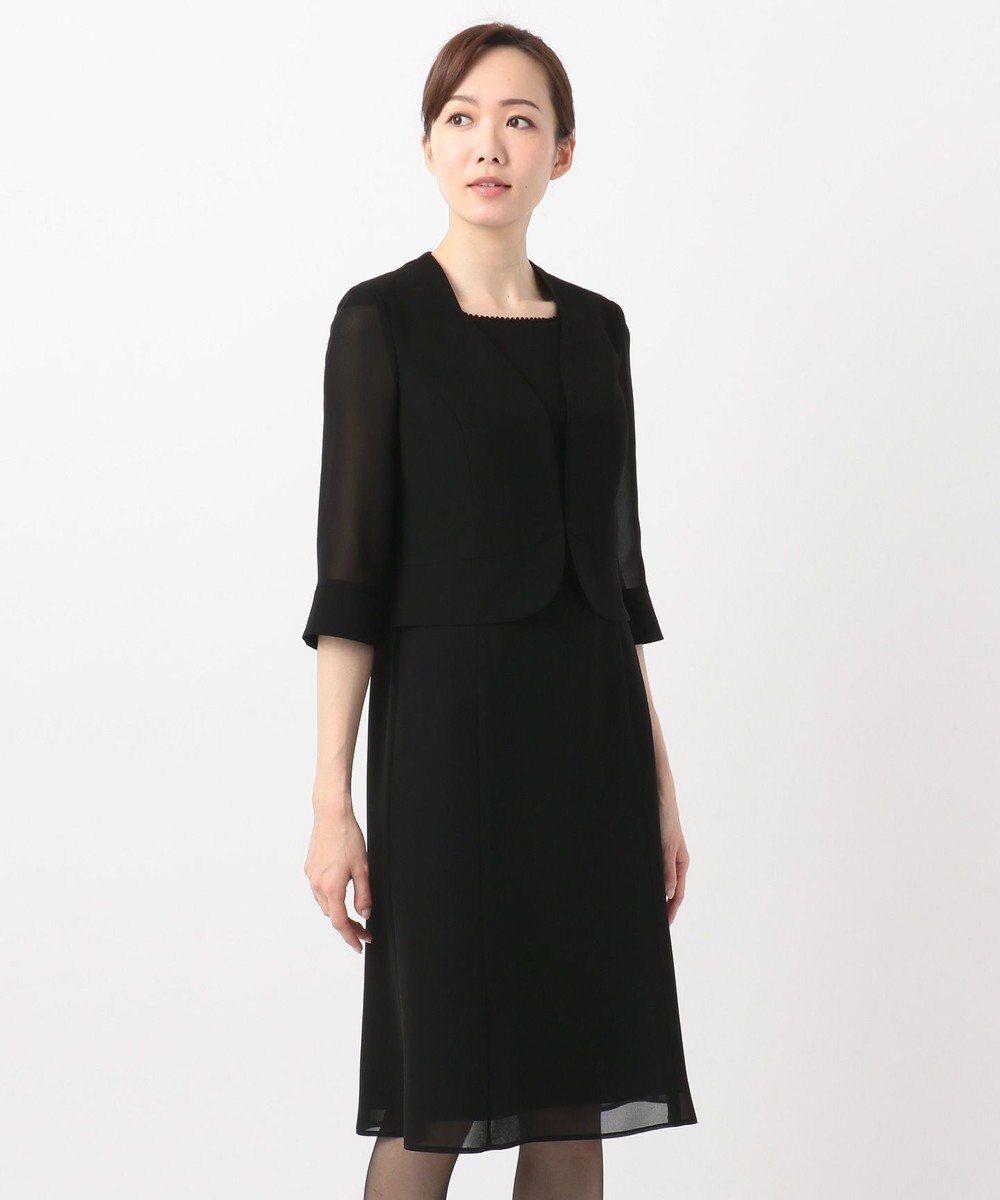 自由区 FORMAL 【洗える/着心地楽々】セオプラスエス ウォッシャブル ワンピース 