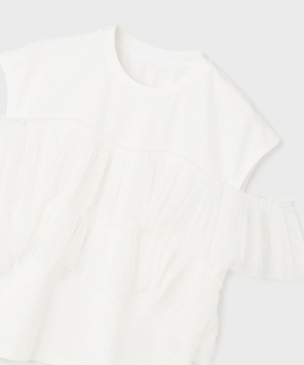 GRACE CONTINENTAL プリーツチュールカットトップ 